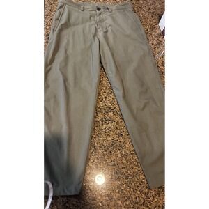 Lululemon ABC Pants Men's 32x28 Slim Fit Stretch Khaki Olive Casual EUC A8